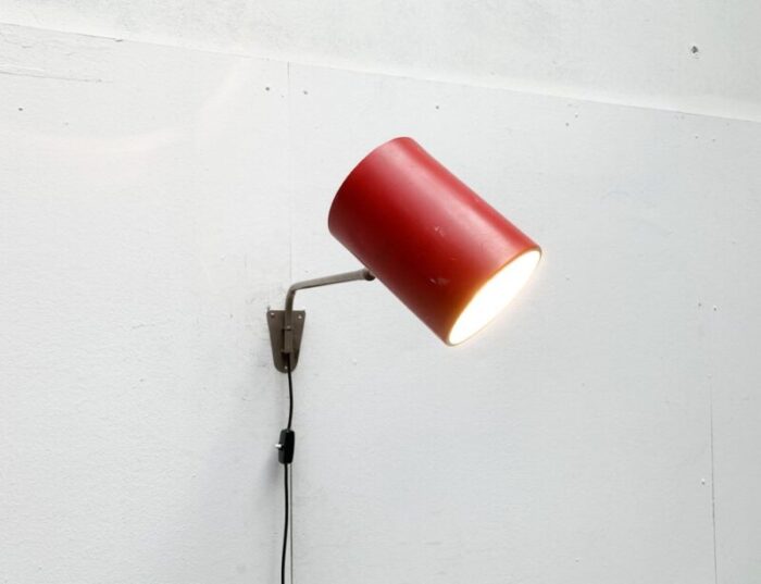 mid century german minimalist wall lamp from hala 1960s 5