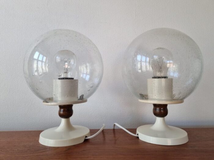 mid century german table lamps 1970s set of 2 4