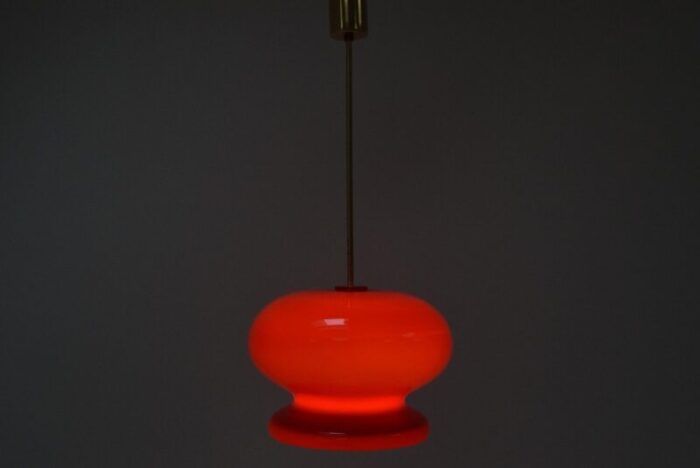 mid century glass pendant 1960s 4