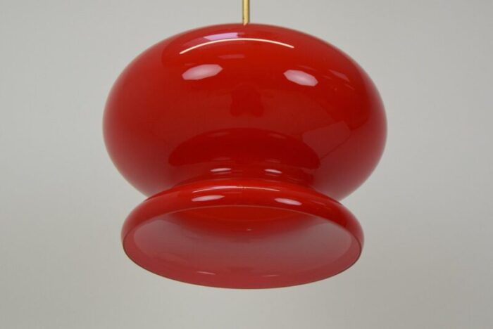 mid century glass pendant 1960s 8