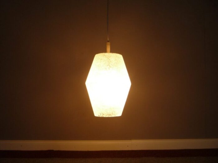 mid century glass pendant lamp 1960s 3