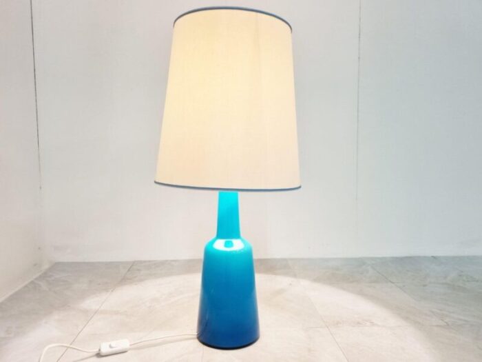 mid century glass table lamp by kastrup holmegaard 1960s 3