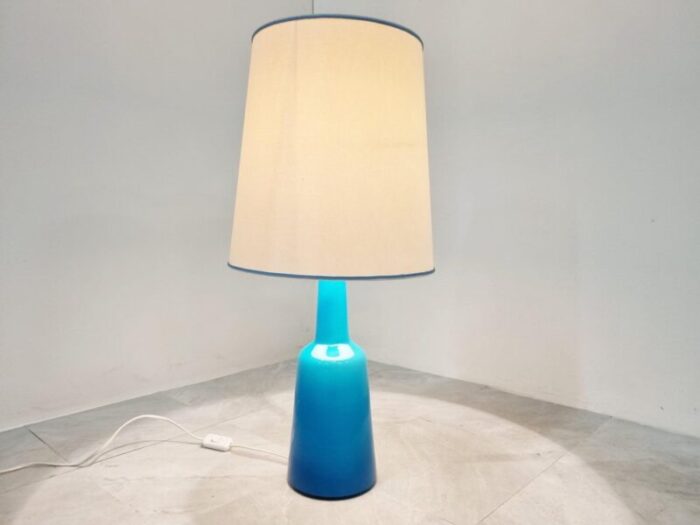 mid century glass table lamp by kastrup holmegaard 1960s 5