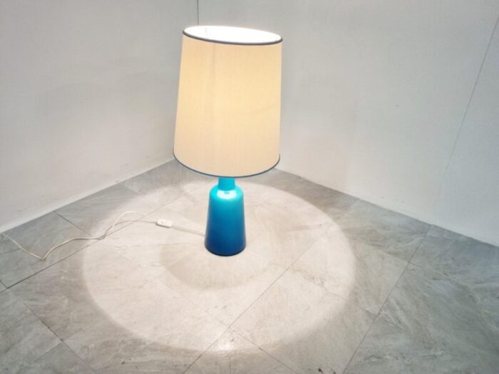 mid century glass table lamp by kastrup holmegaard 1960s 6