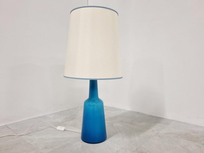 mid century glass table lamp by kastrup holmegaard 1960s 8