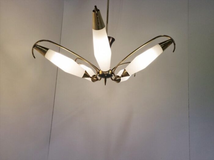 mid century italian chandelier 1960s 4