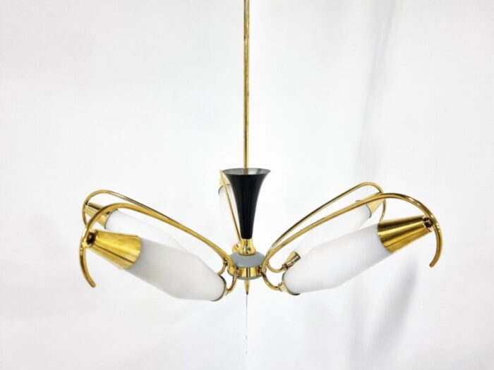 mid century italian chandelier 1960s 6