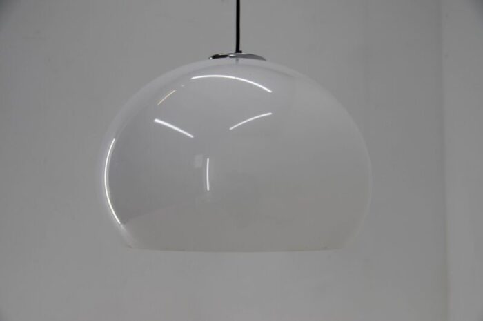 mid century italian pendant by harvey guzzini for meblo 1970s 9