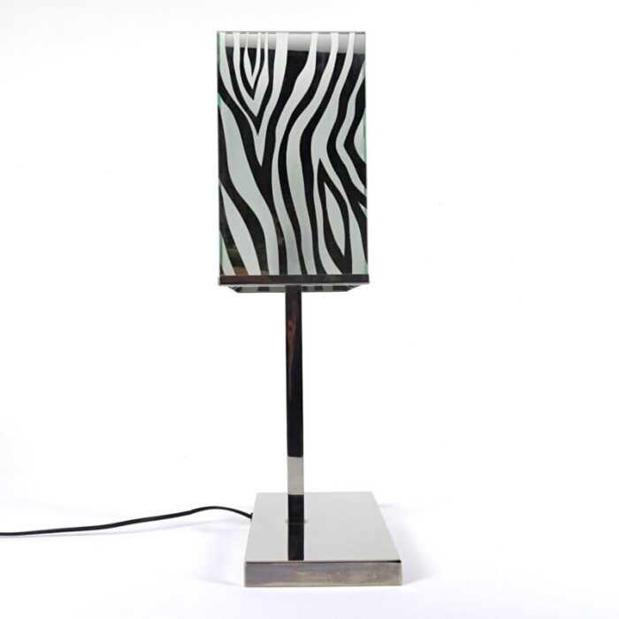 mid century modern chrome table lamp 2