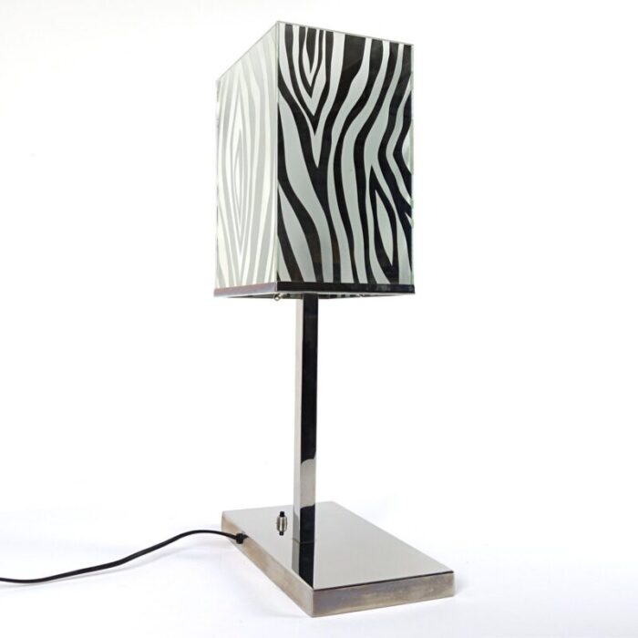 mid century modern chrome table lamp 3