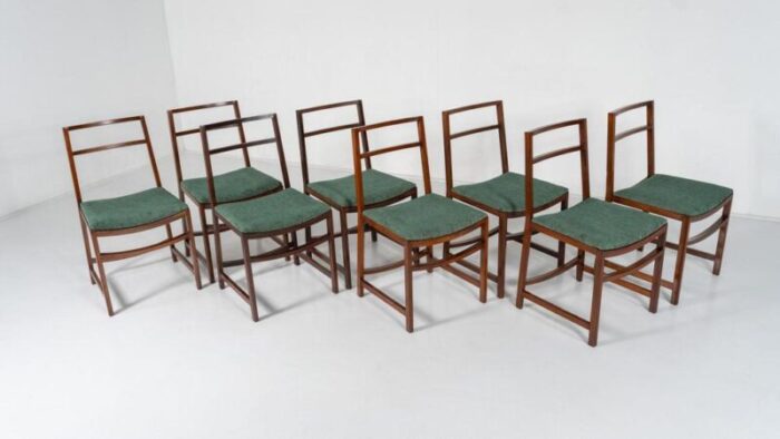 mid century modern dining chairs by renato venturi for mim 1950s set of 8 1159