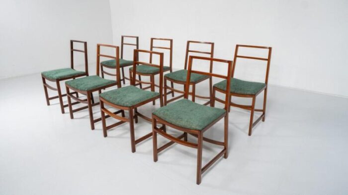 mid century modern dining chairs by renato venturi for mim 1950s set of 8 1781