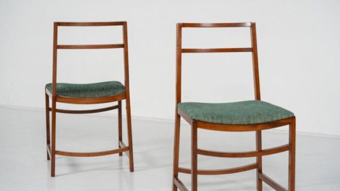 mid century modern dining chairs by renato venturi for mim 1950s set of 8 2096