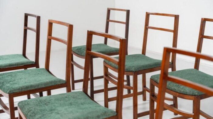 mid century modern dining chairs by renato venturi for mim 1950s set of 8 3496