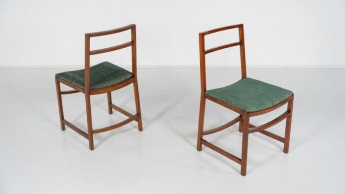 mid century modern dining chairs by renato venturi for mim 1950s set of 8 7636