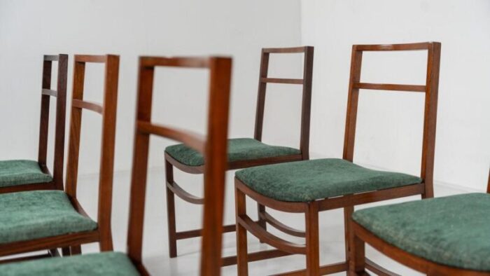 mid century modern dining chairs by renato venturi for mim 1950s set of 8 8034