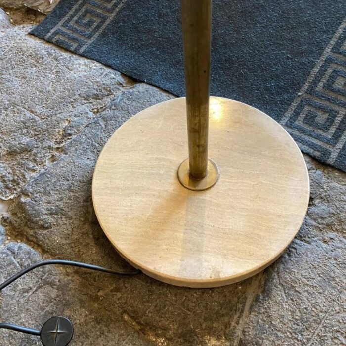 mid century modern floor lamp in brass and glass from arredoluce 1960s 10