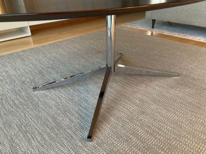 mid century modern florence knoll oval table 3174