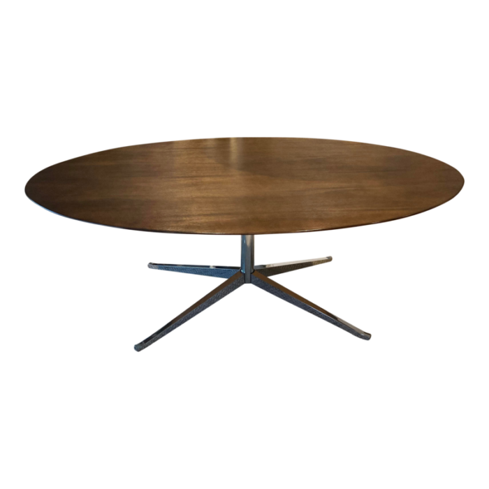 mid century modern florence knoll oval table 5754