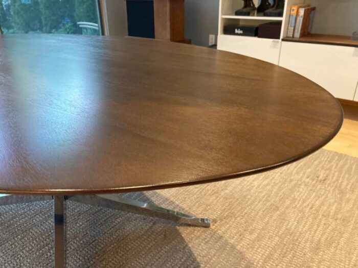 mid century modern florence knoll oval table 8106