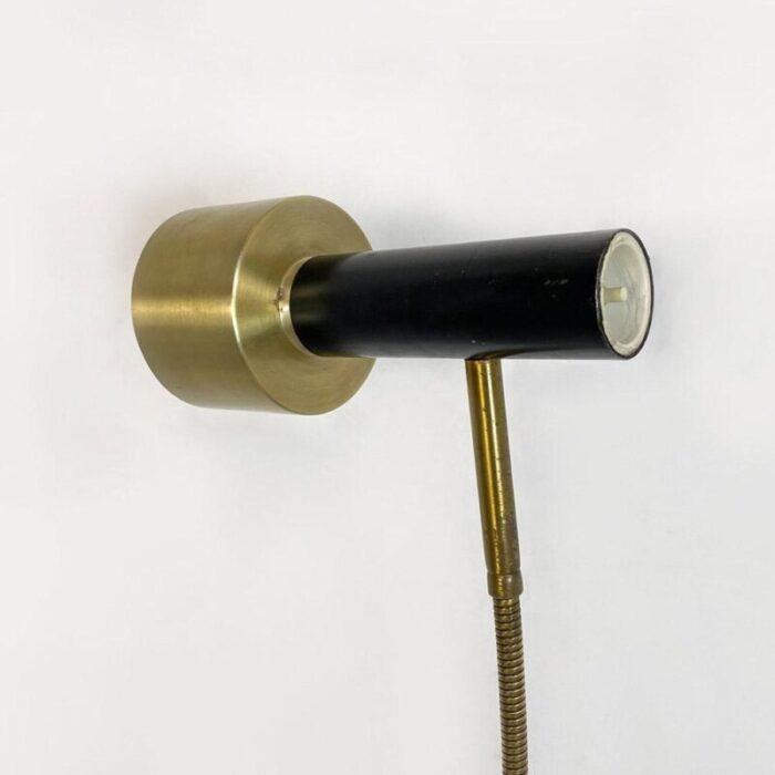 mid century modern italian brass metal adjustable floor lamp from stilux 1960s 6