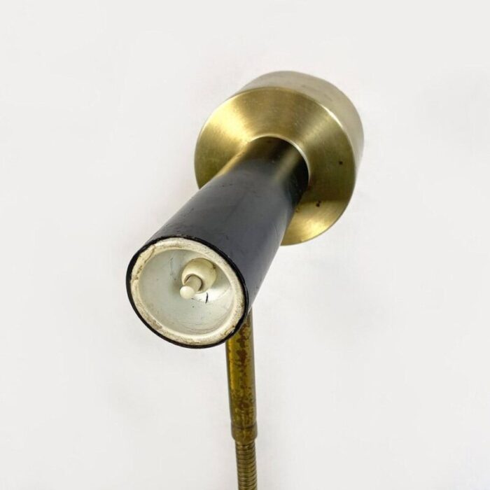 mid century modern italian brass metal adjustable floor lamp from stilux 1960s 7