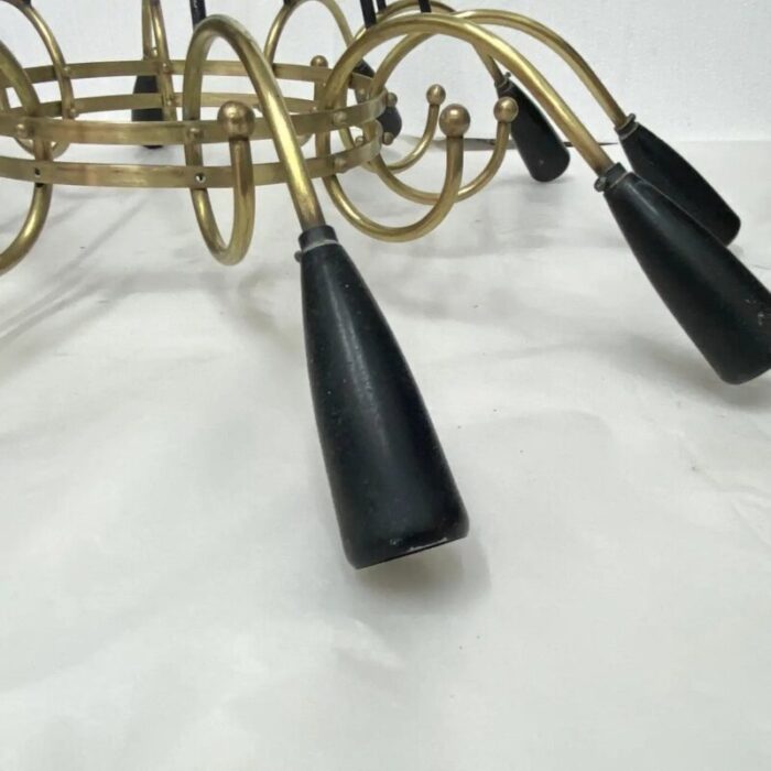 mid century modern italian sputnik chandelier in stilnovo style 1950s 10