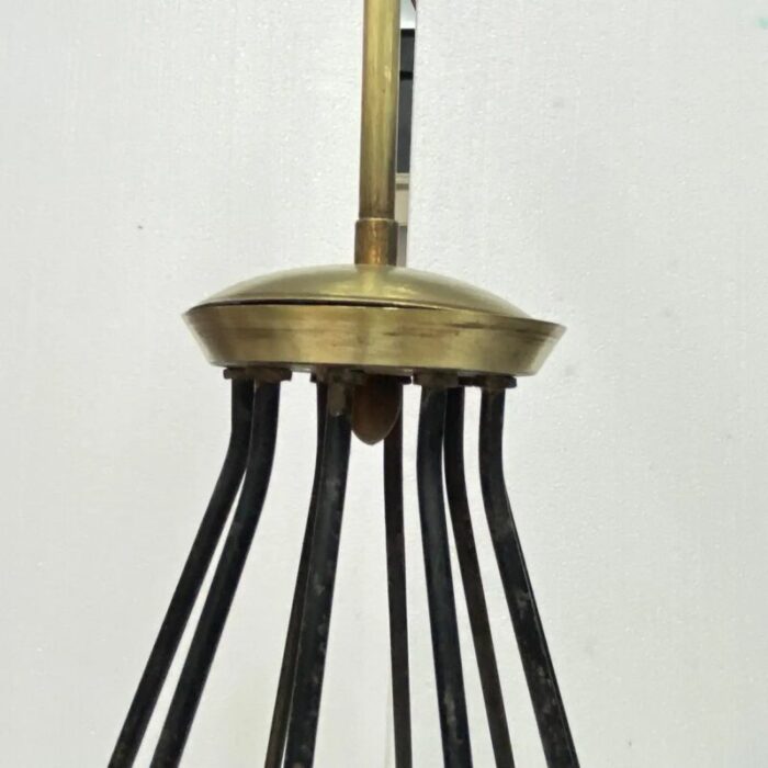 mid century modern italian sputnik chandelier in stilnovo style 1950s 6