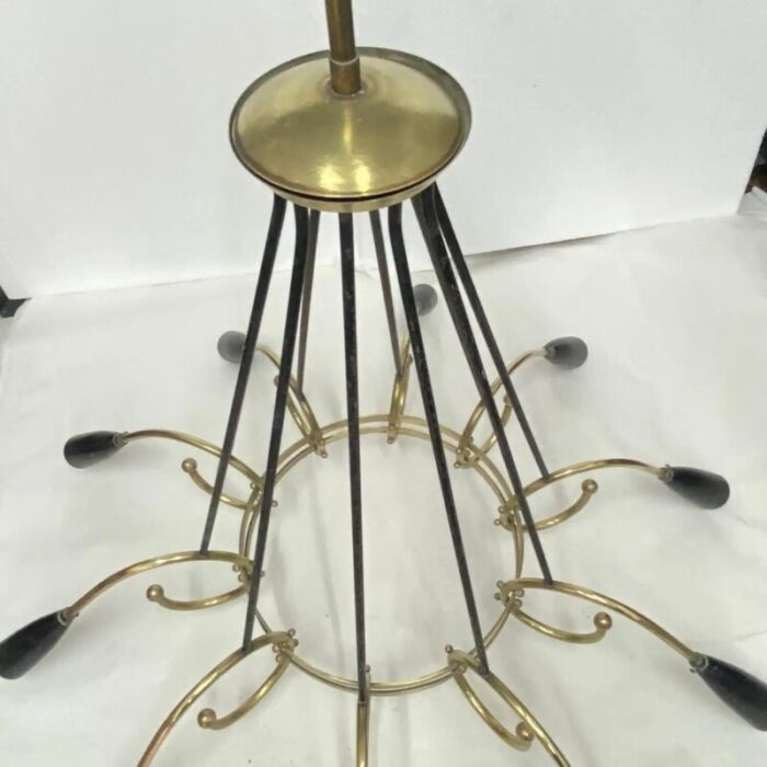 mid century modern italian sputnik chandelier in stilnovo style 1950s 8