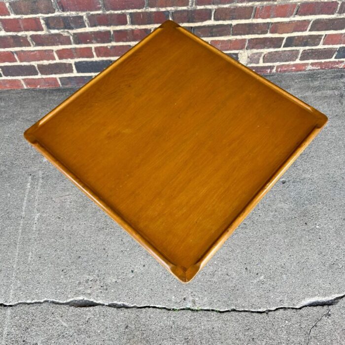 mid century modern walnut game table by erik christensen for selig 3287