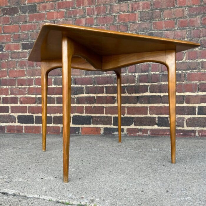 mid century modern walnut game table by erik christensen for selig 3511