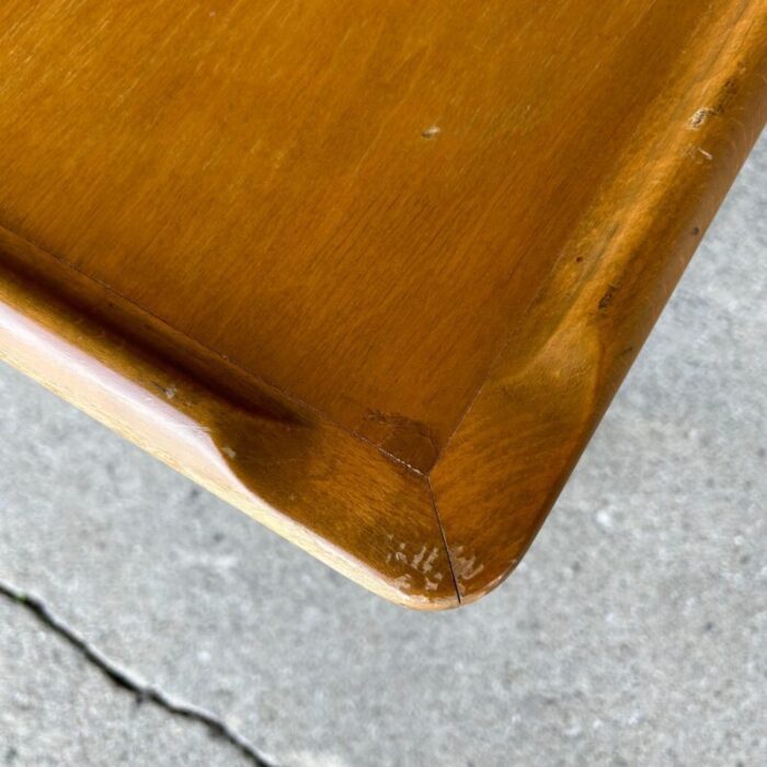 mid century modern walnut game table by erik christensen for selig 6888