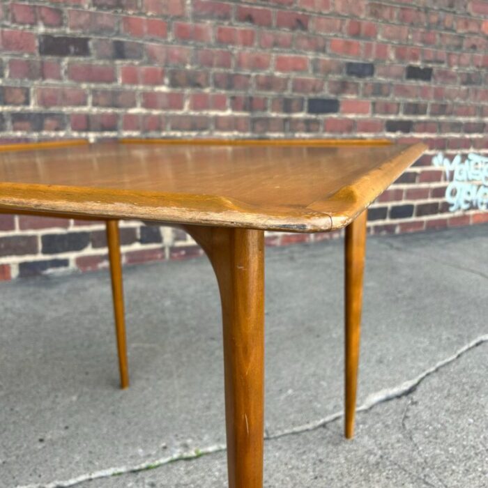 mid century modern walnut game table by erik christensen for selig 7754