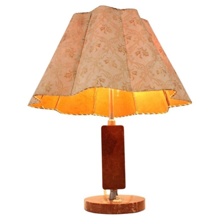 mid century stone praha table lamp 1950s 2