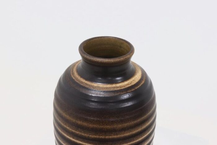 mid century studio pottery vase from trio 1960s 8596