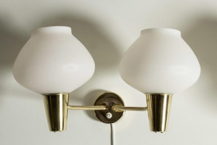 mid century swedish wall lamps set of 2 4