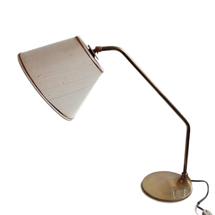 mid century table lamp in brass by koch lowy for omi 1