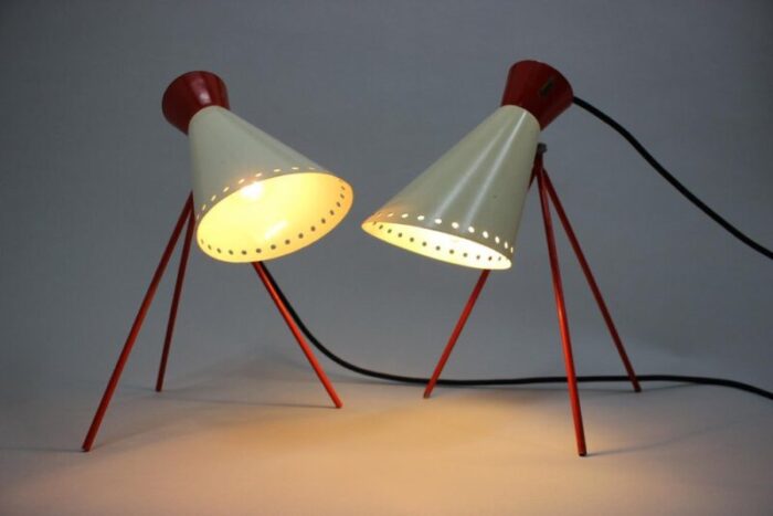 mid century table lamps by josef hurka 1960s set of 2 11