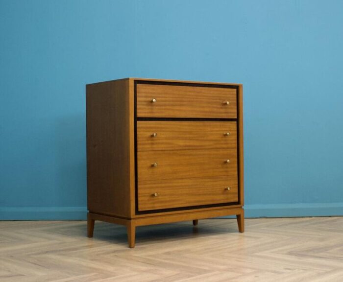 mid century teak chest of drawers by heals for loughborough furniture 1950s 3538