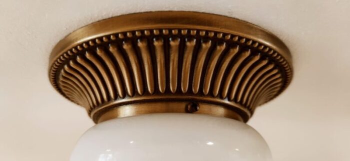 mini melting brass ceiling light 2