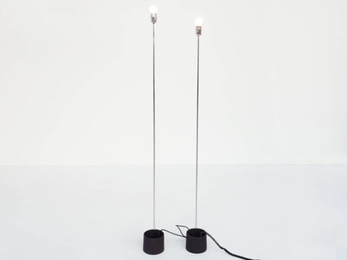 minimal italian notti floor lamps 1970 set of 2 3