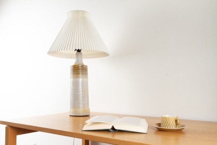 modern danish ceramic frimann table lamp 1970s 13