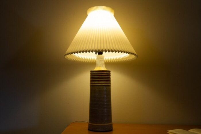 modern danish ceramic frimann table lamp 1970s 15