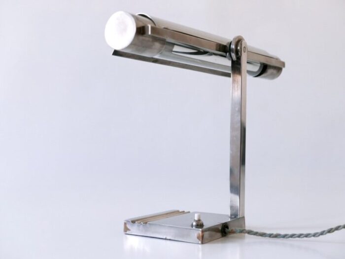 modernist nickel plated brass desk lamp by louis dernier hamlyn ltd great britain 1930s 14