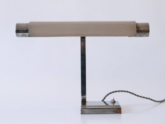 modernist nickel plated brass desk lamp by louis dernier hamlyn ltd great britain 1930s 19