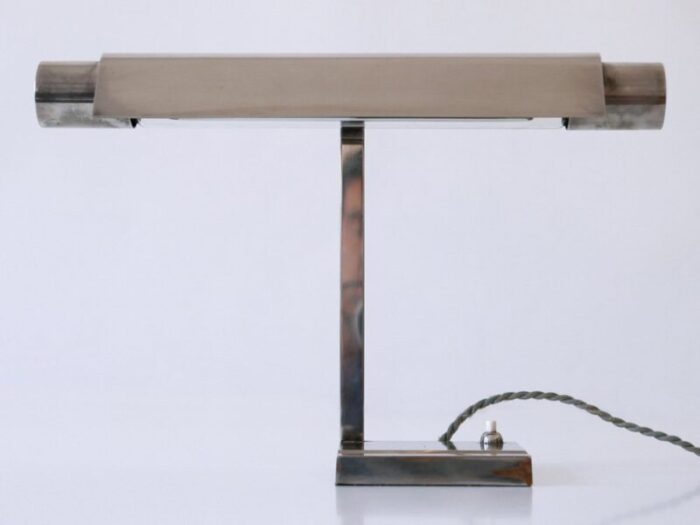 modernist nickel plated brass desk lamp by louis dernier hamlyn ltd great britain 1930s 20