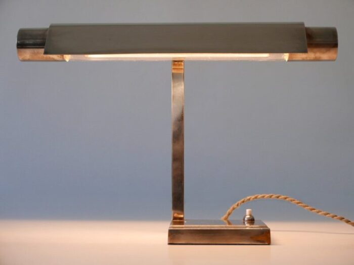 modernist nickel plated brass desk lamp by louis dernier hamlyn ltd great britain 1930s 21