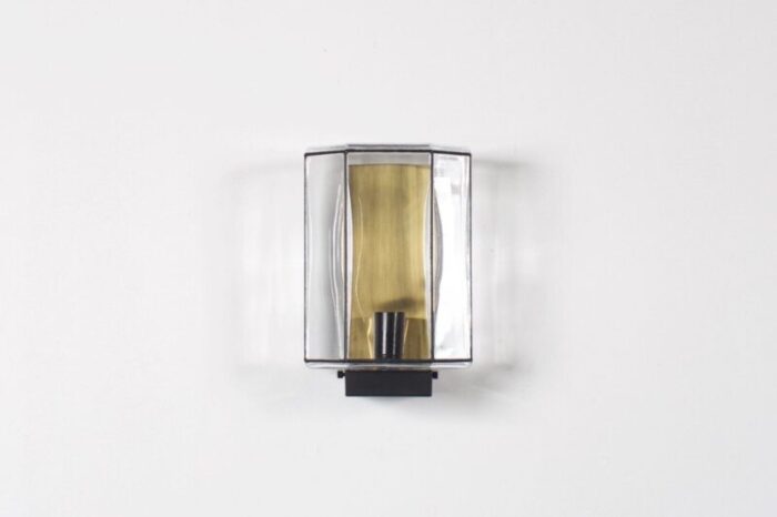 modernist wall lamp from glashuette limburg 1970s 4