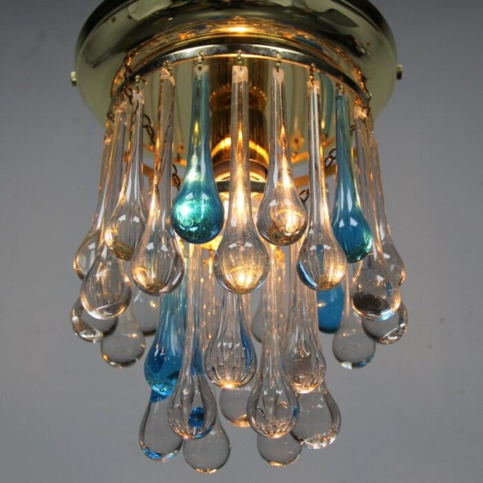 murano glass ceiling lamp 1960s 3