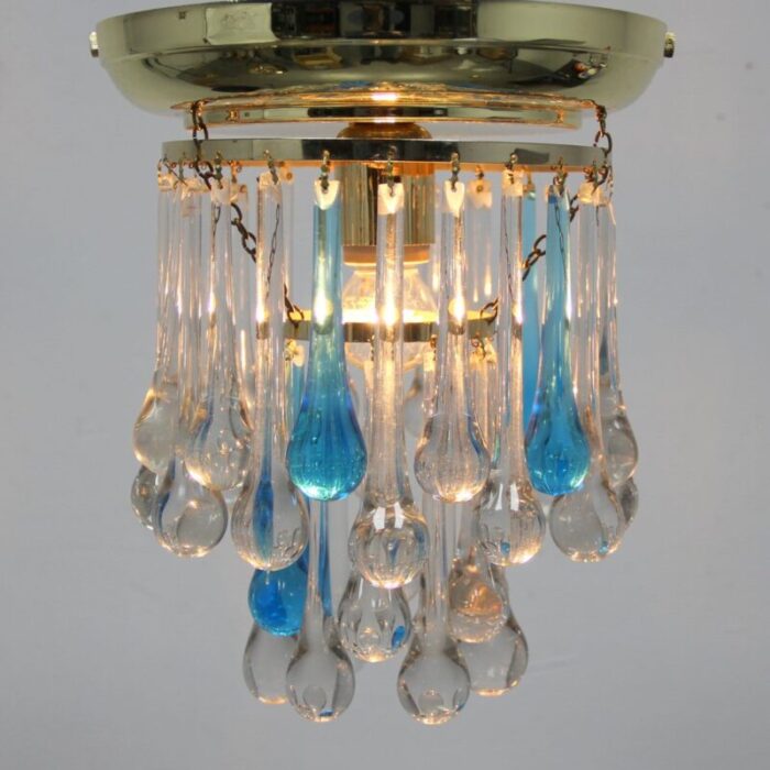 murano glass ceiling lamp 1960s 4